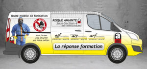 Publicité formation risque amiante Recto par CoMpoZ-it